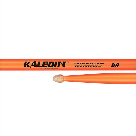 KALEDIN Drumsticks 7KLHBOR5A 5A Барабанные палочки, граб, флуоресцентные оранжевые