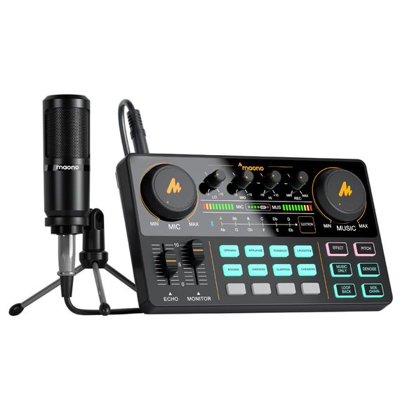 MAONO AU-AM200 S1 Микрофон цифровая студия для интернет-вещания и Podcast, комплект