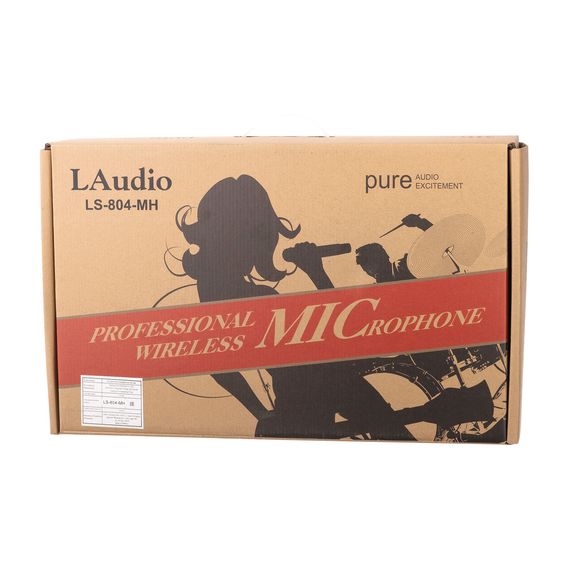 LAUDIO LS-804-MH Вокальная радиосистема, 2 ручных передатчика, 2 головных микрофона