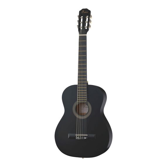 FOIX FCG-2039CAP-BK-MAT Классическая гитара с чехлом, ремнем, тюнером, черная матовая