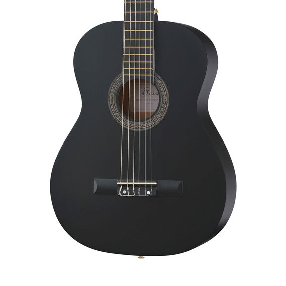 FOIX FCG-2039CAP-BK-MAT Классическая гитара с чехлом, ремнем, тюнером, черная матовая