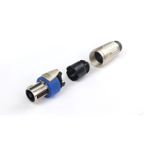 AURASONICS SN4M-3 Кабельный разъем 4-контактный speakon male, металлический корпус, изображение 2