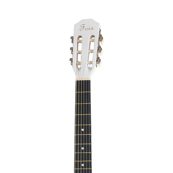 FOIX FCG-2038CAP-WH Классическая гитара с чехлом, ремнем, тюнером, белая
