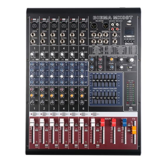 BIEMA MX-08T Микшерный пульт, 6 каналов
