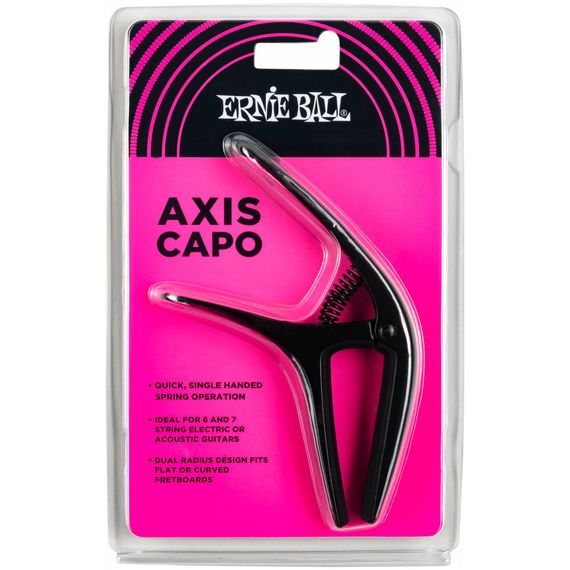 ERNIE BALL 9600 каподастр Axis, универсальный, пружинный, цвет чёрный
