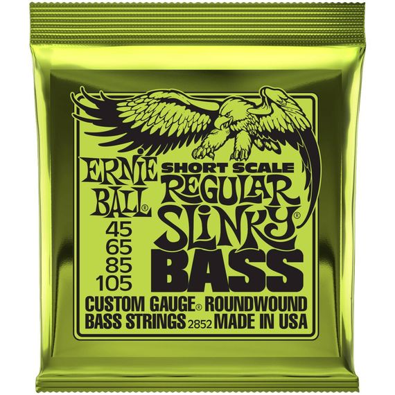 ERNIE BALL P02852 Regular Slinky Bass Струны для бас-гитары Nickel Short Scale (45-105)