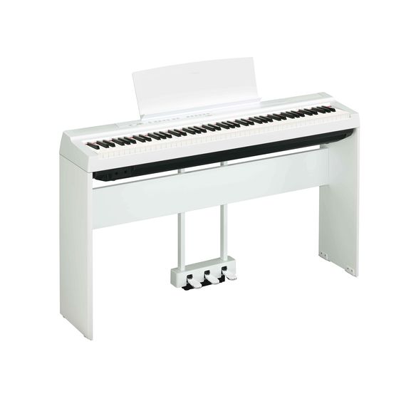 YAMAHA P-125aWH Цифровое пианино, со стойкой и педалью, белое (3 коробки)