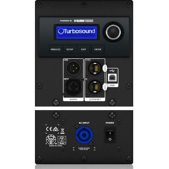 TURBOSOUND NuQ102-AN 2-полосная активная АС, 10"+1" вращаемый эллипт усилитель 600Вт