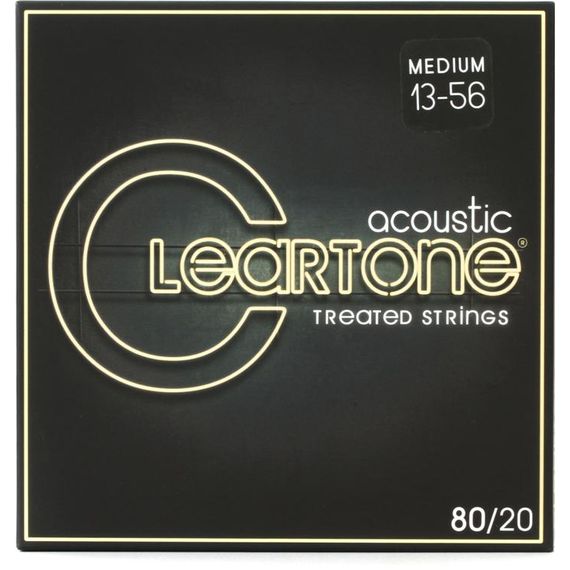 CLEARTONE 7613 80/20 Комплект струн для акустической гитары, бронза 80/20, с покрытием, 13-56