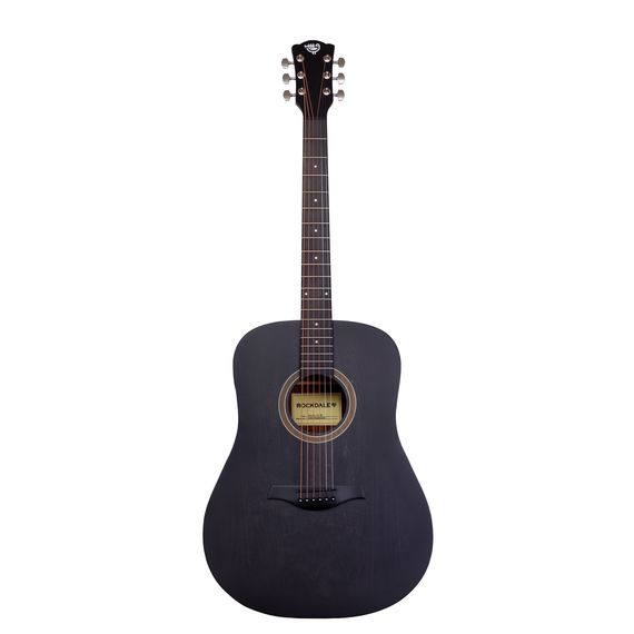ROCKDALE Aurora D1 BK Акустическая гитара. Форма корпуса Dreadnought. Цвет полупрозрачный черный.