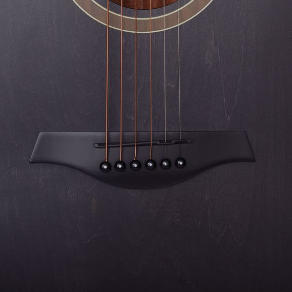 ROCKDALE Aurora D1 BK Акустическая гитара. Форма корпуса Dreadnought. Цвет полупрозрачный черный.