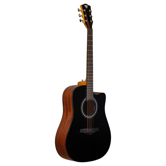 ROCKDALE Aurora D3 C BK Gloss Акустическая гитара. Форма корпуса Dreadnought с вырезом. Цвет черный.