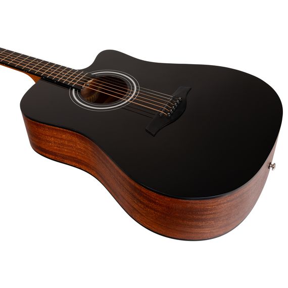 ROCKDALE Aurora D3 C BK Gloss Акустическая гитара. Форма корпуса Dreadnought с вырезом. Цвет черный.