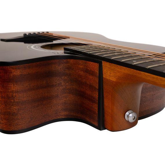 ROCKDALE Aurora D3 C BK Gloss Акустическая гитара. Форма корпуса Dreadnought с вырезом. Цвет черный.