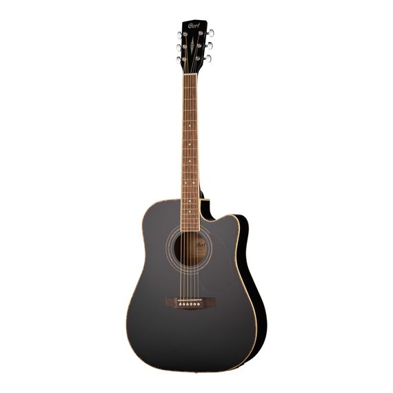 CORT AD880CE-BK Standard Series Электро-акустическая гитара, с вырезом, черная
