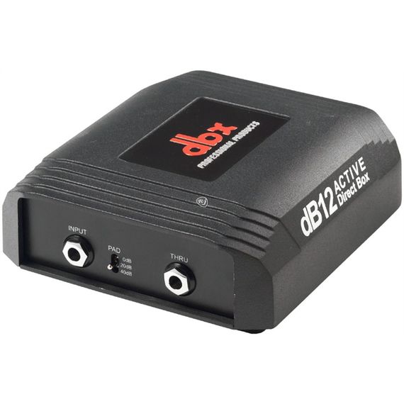 DBX dB12 активный трансформаторный директбокс. Hi-Z 1/4" TS вход, параллельный 1/4" Thru TS,, изображение 2