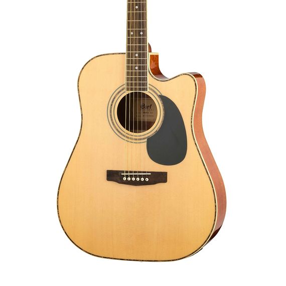 CORT AD880CE-NAT Standard Series Электро-акустическая гитара, с вырезом, цвет натуральный