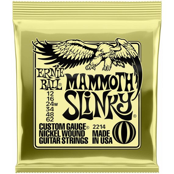ERNIE BALL 2214 Nickel Wound Slinky Mammoth 12-62 Струны для электрогитары