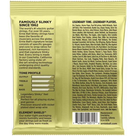 ERNIE BALL 2214 Nickel Wound Slinky Mammoth 12-62 Струны для электрогитары