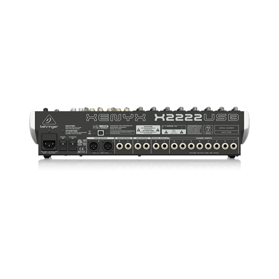 BEHRINGER X2222USB аналоговый микшер, 16 каналов, 8 мик. + 4 лин.стерео