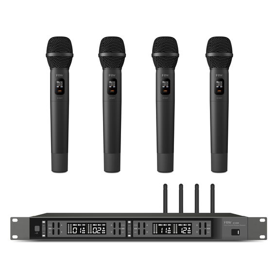FBW A4-VOCAL четырёхканальная вокальная радиосистема, 512-562МГц, FM-модуляция, 2/10/30мВт, 3 уровня