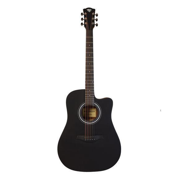 ROCKDALE Aurora D3 C BK Satin Акустическая гитара. Форма корпуса Dreadnought с вырезом. Цвет черный.