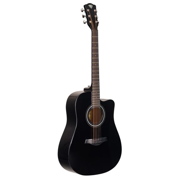 ROCKDALE Aurora D5 C BK Gloss Акустическая гитара. Форма корпуса Dreadnought с вырезом. Цвет черный.
