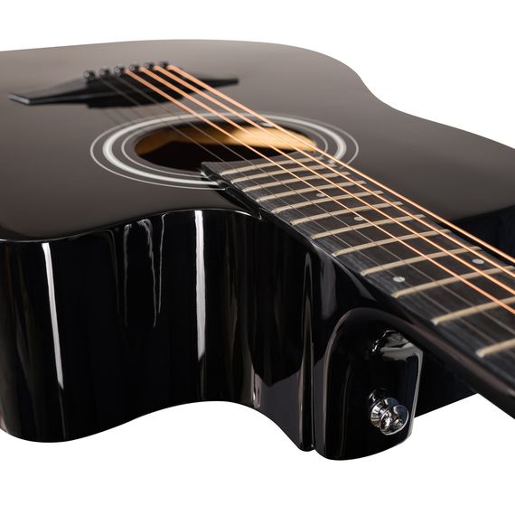 ROCKDALE Aurora D5 C BK Gloss Акустическая гитара. Форма корпуса Dreadnought с вырезом. Цвет черный.