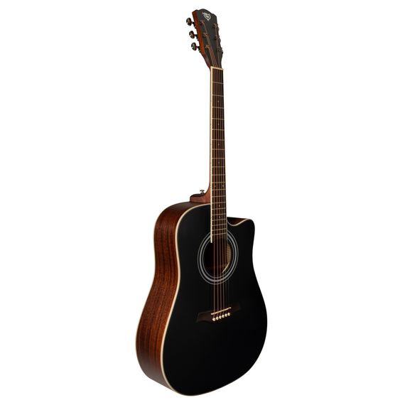 ROCKDALE Aurora D6 C BK Satin Акустическая гитара. Форма корпуса Dreadnought с вырезом. Цвет черный.