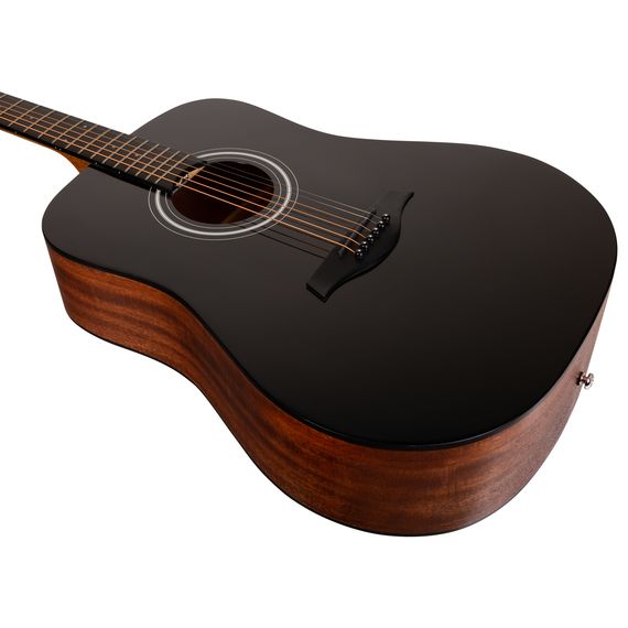 ROCKDALE Aurora D3 BK Gloss Акустическая гитара. Форма корпуса Dreadnought. Цвет черный.