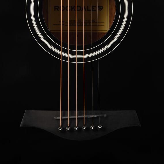 ROCKDALE Aurora D3 BK Gloss Акустическая гитара. Форма корпуса Dreadnought. Цвет черный.
