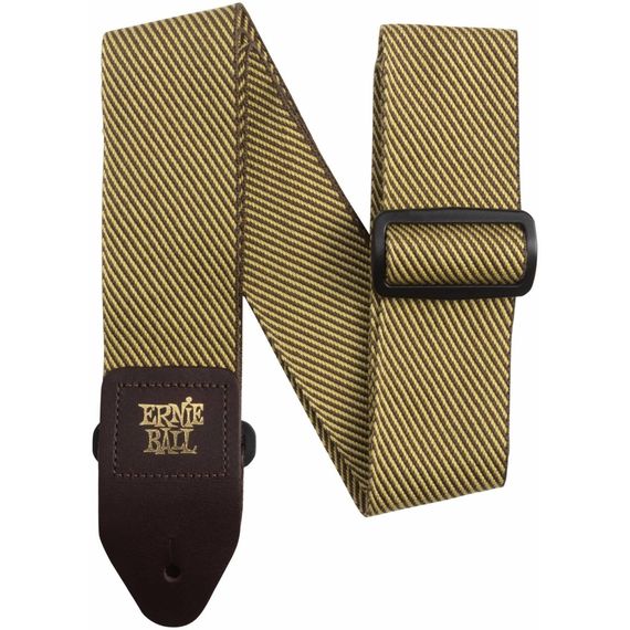 ERNIE BALL 4100 Tweed Ремень для гитары золотой логотип EB