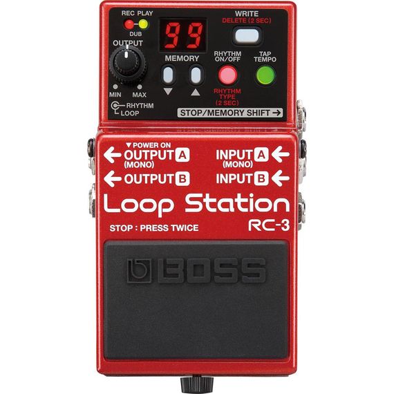 BOSS RC-3 гитарная педаль. Пямять: 99 фраз, до 3х часов записи.