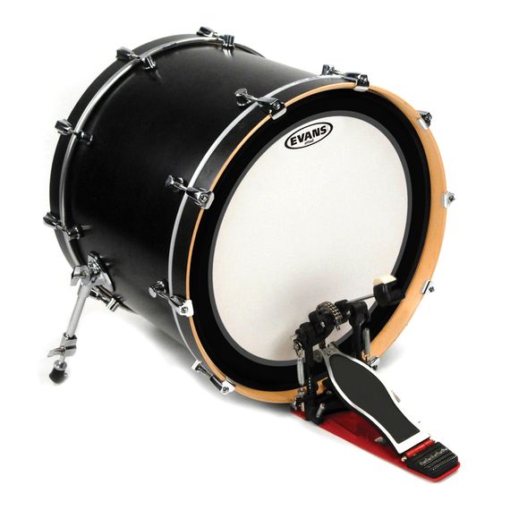 EVANS BD22EMADCW - пластик 22'' Externally Mounted Ajustable Damping Coated для бас барабана
