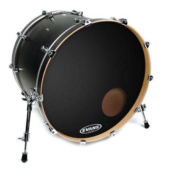 EVANS BD22RB EQ3 Resonant Пластик для бас-барабана 22", резонансный, черный