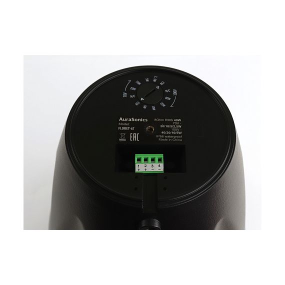 AURASONICS FLORET-6T BK акустическая система, настенная/подвесная, IP66, 6,5"+1", НЧ-резонатор, 8Ом/, изображение 4