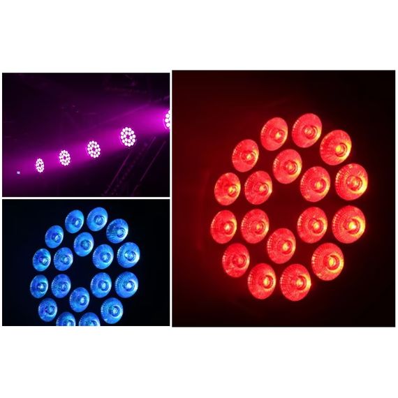 BI RAY PLC006S Светодиодный прожектор, 18х12Вт.RGBWA+UV