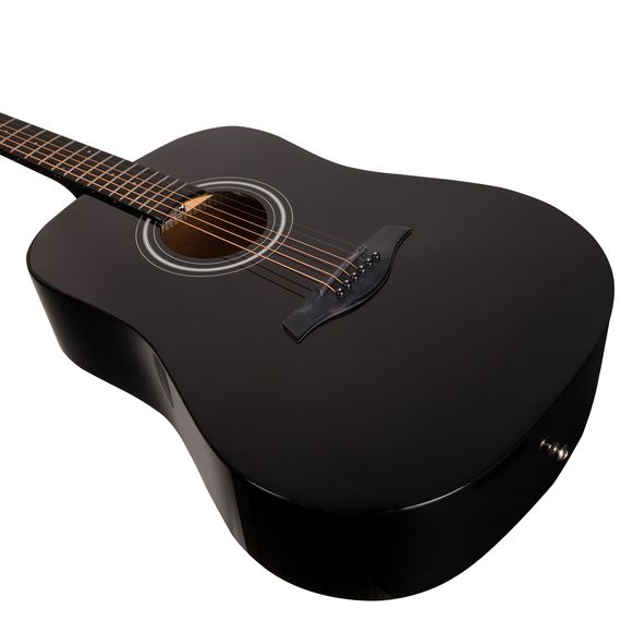ROCKDALE Aurora D5 BK Gloss Акустическая гитара. Форма корпуса Dreadnought. Цвет черный.