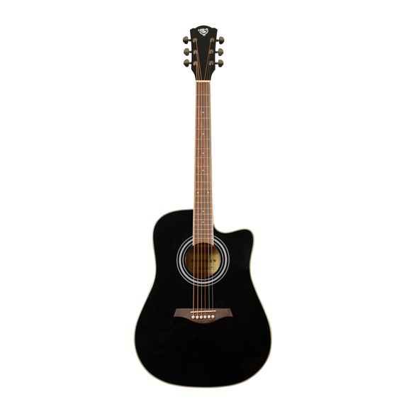 ROCKDALE Aurora D6 C BK Gloss Акустическая гитара. Форма корпуса Dreadnought с вырезом.