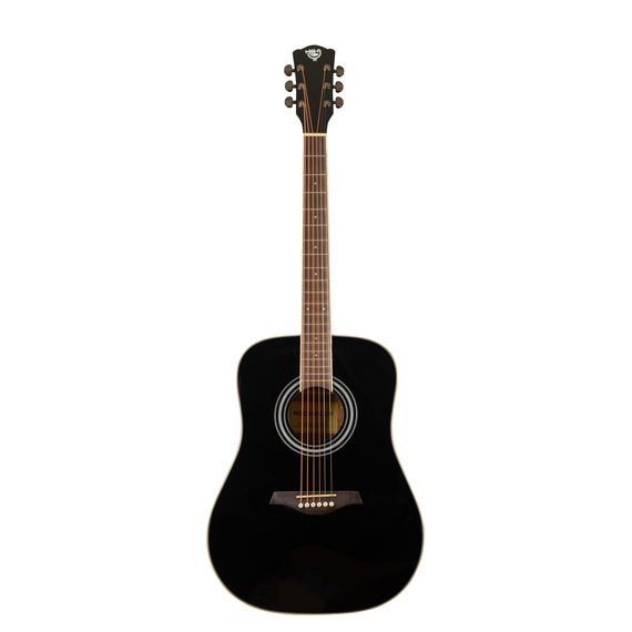ROCKDALE Aurora D6 BK Gloss Акустическая гитара. Форма корпуса Dreadnought. Цвет черный.
