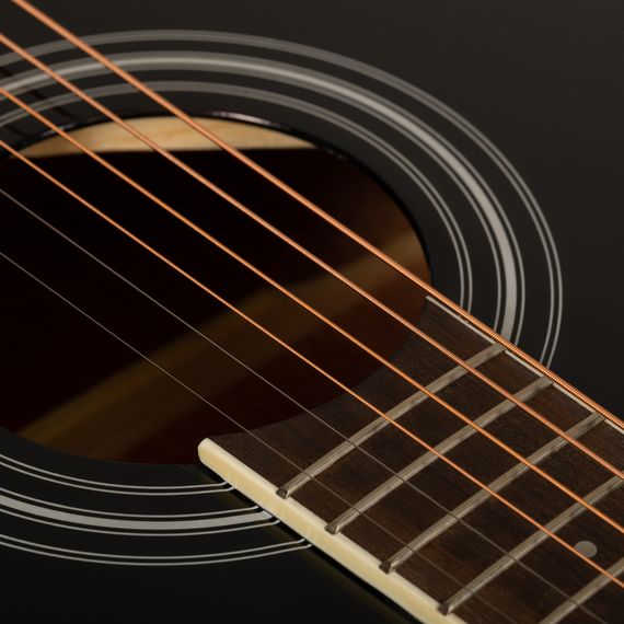 ROCKDALE Aurora D6 BK Gloss Акустическая гитара. Форма корпуса Dreadnought. Цвет черный.