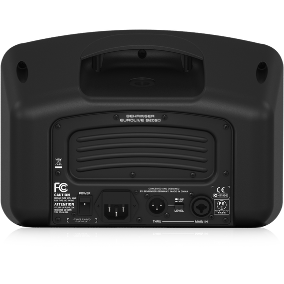 BEHRINGER B205D активная АС/монитор 5,25" 125Вт (пик 150Вт), микшер, эквалайзер, резьба для установки на мик.стойку