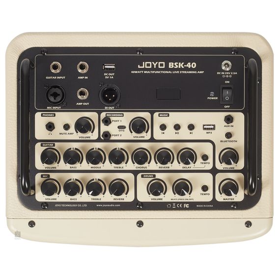 JOYO BSK-40-WH Комбоусилитель для акустической гитары, 40Вт, белый