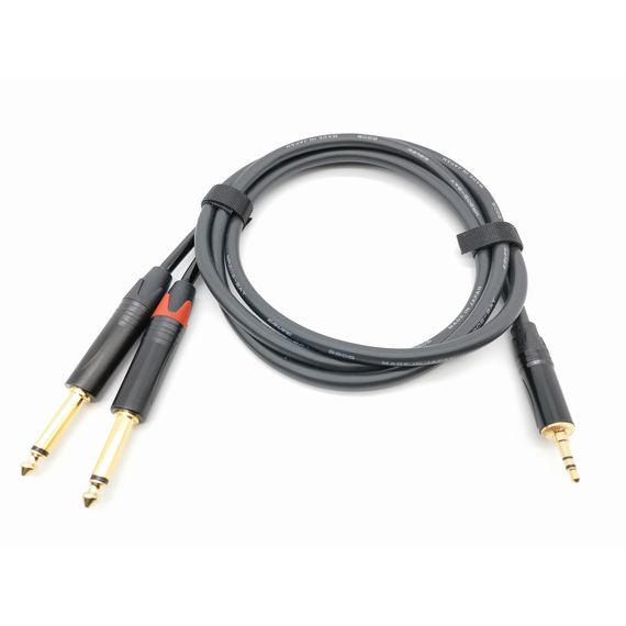 ZZcable E35-3,5-2J-0100-0 Кабель аудио 3.5-2х6.3мм, 1м