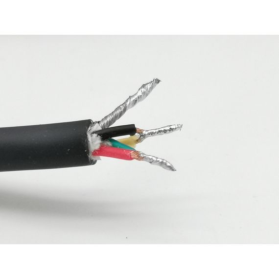 ZZcable E5-XLR-M-F-0100-0 Кабель микрофонный XLR-M-F, квадропольный, 1м