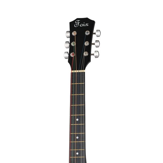 FOIX FFG-3860C-BK Акустическая гитара из пластика, с вырезом, черная