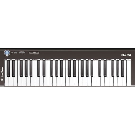 AXELVOX KEY49j black MIDI-клавиатура 4-октавная (49 клавиш) динамическая MIDI-клавиатура USB