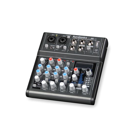 AURASONICS K4 компактный микшерный пульт 2 мик.+1 лин.стерео+FXстерео+дополнительный стереоканал