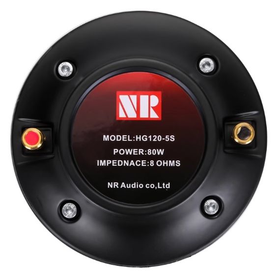 NR AUDIO HG120-5S ВЧ драйвер 44,4 mm/80W -8Ом универсальный болт Титан
