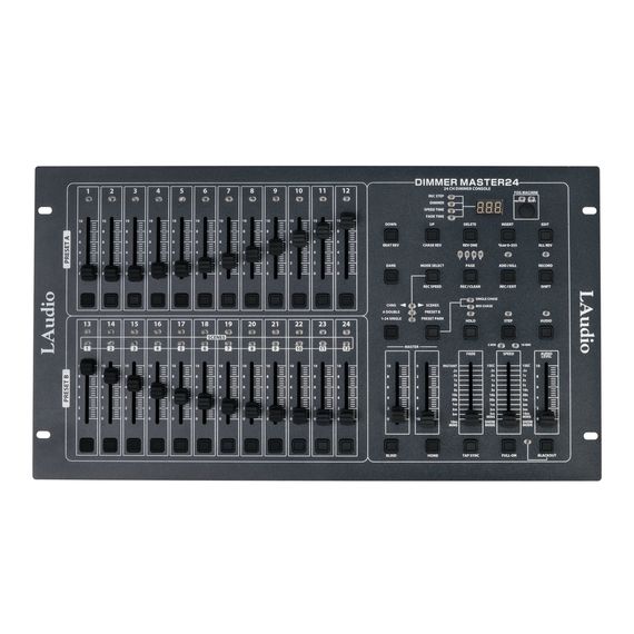 LAUDIO Dimmer-Master-24 DMX/MIDI Контроллер.24 независимых фейдера каналов.